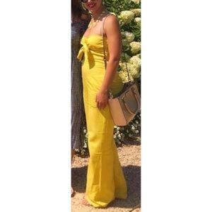 10 CROSBY DEREK LAM Alene Strapless Tie-Front Jumpsuit Size 4